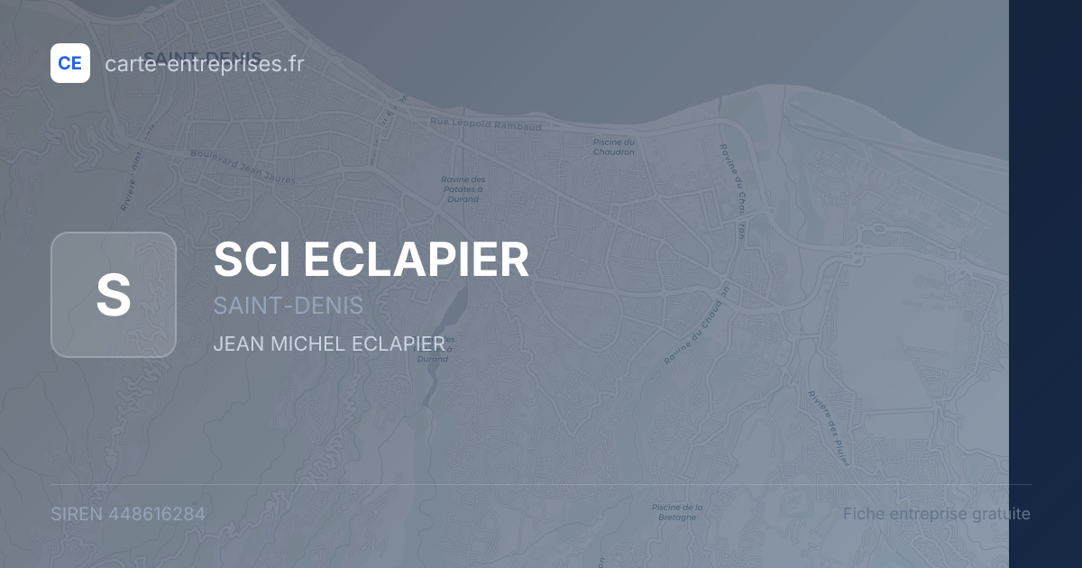 SCI ECLAPIER — 448616284 — fiche entreprise