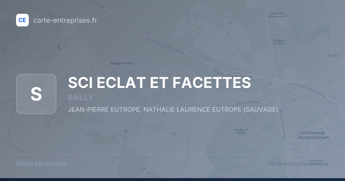 SCI ECLAT ET FACETTES — 420407009 — fiche entreprise