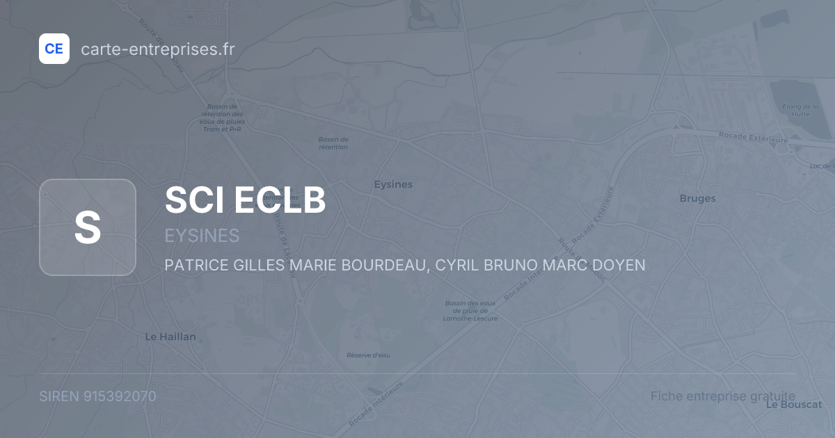 SCI ECLB — 915392070 — fiche entreprise