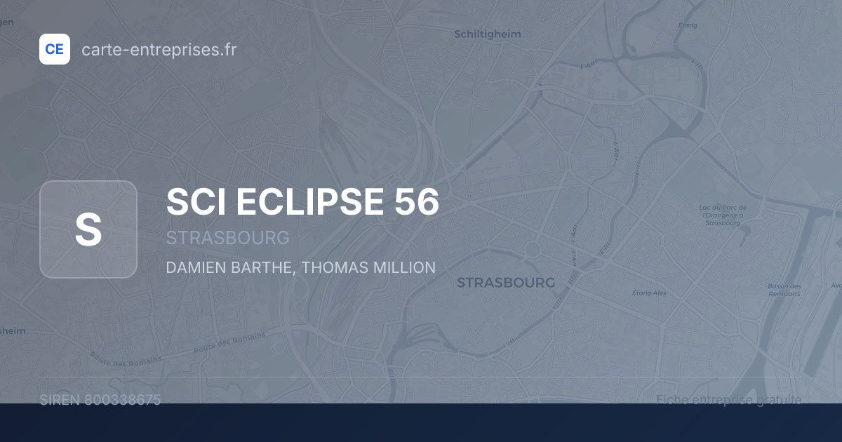 SCI ECLIPSE 56 — 800338675 — fiche entreprise