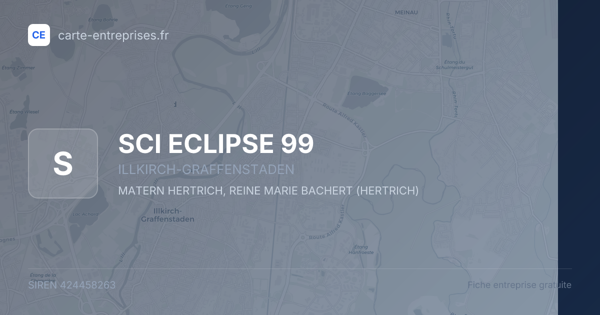 SCI ECLIPSE 99 — 424458263 — fiche entreprise