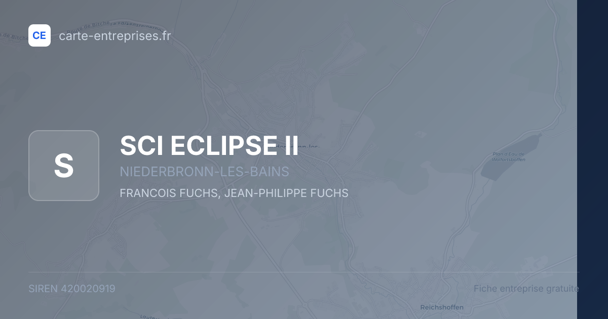 SCI ECLIPSE II — 420020919 — fiche entreprise