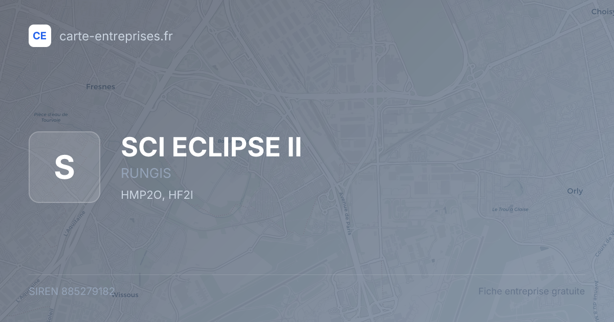 SCI ECLIPSE II — 885279182 — fiche entreprise