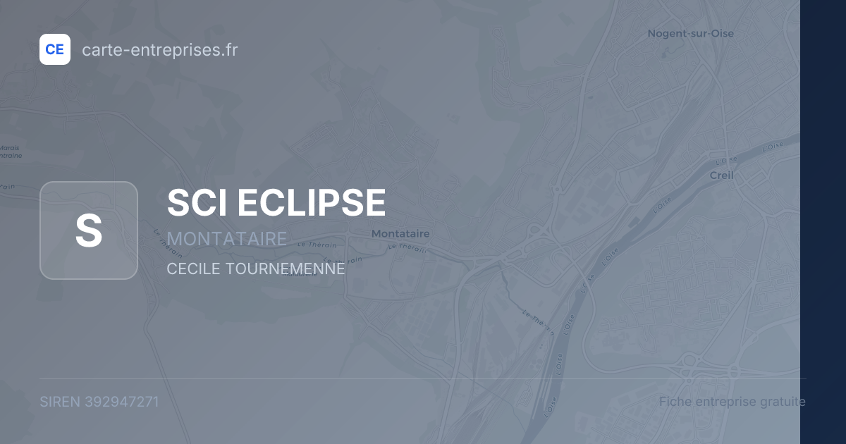 SCI ECLIPSE — 392947271 — fiche entreprise