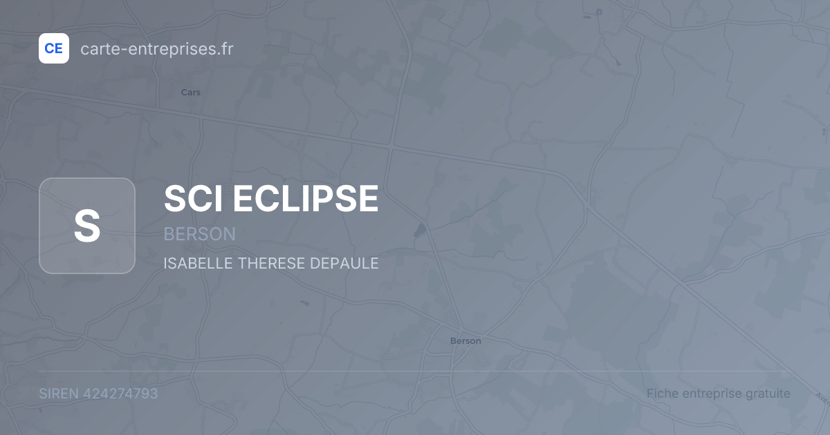 SCI ECLIPSE — 424274793 — fiche entreprise
