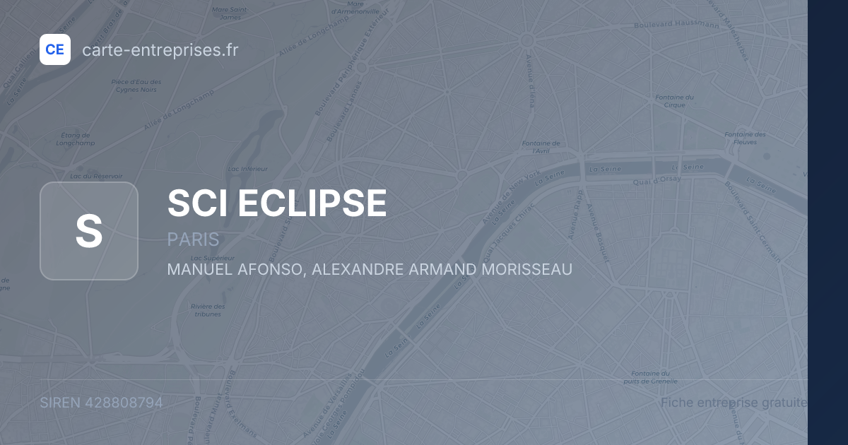 SCI ECLIPSE — 428808794 — fiche entreprise