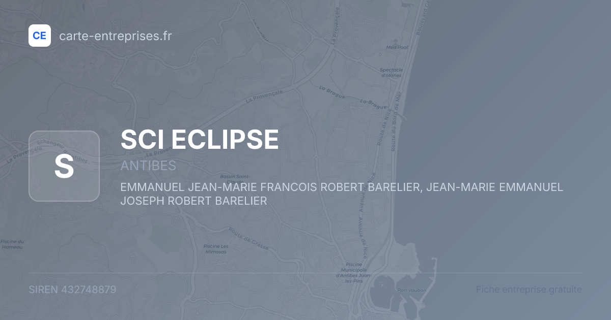 SCI ECLIPSE — 432748879 — fiche entreprise