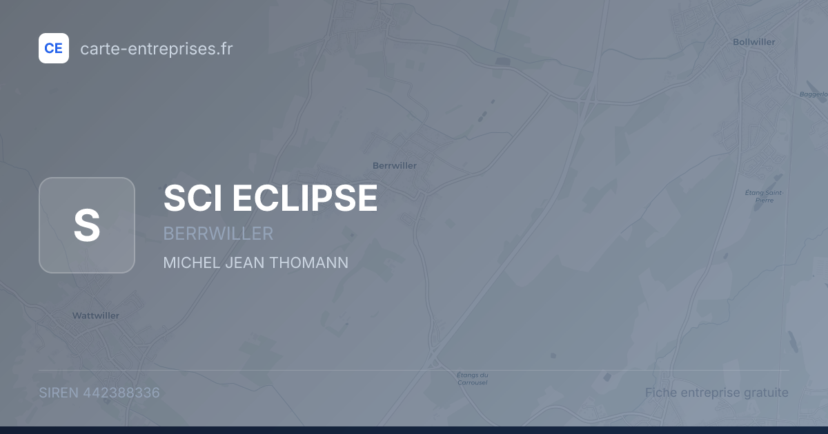 SCI ECLIPSE — 442388336 — fiche entreprise