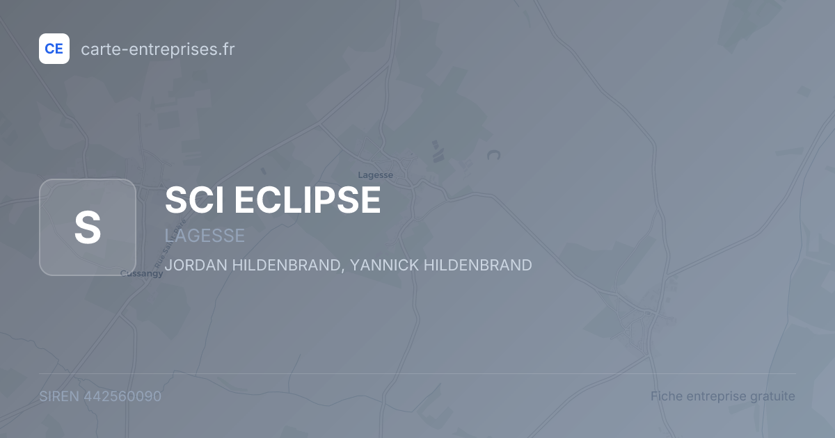 SCI ECLIPSE — 442560090 — fiche entreprise