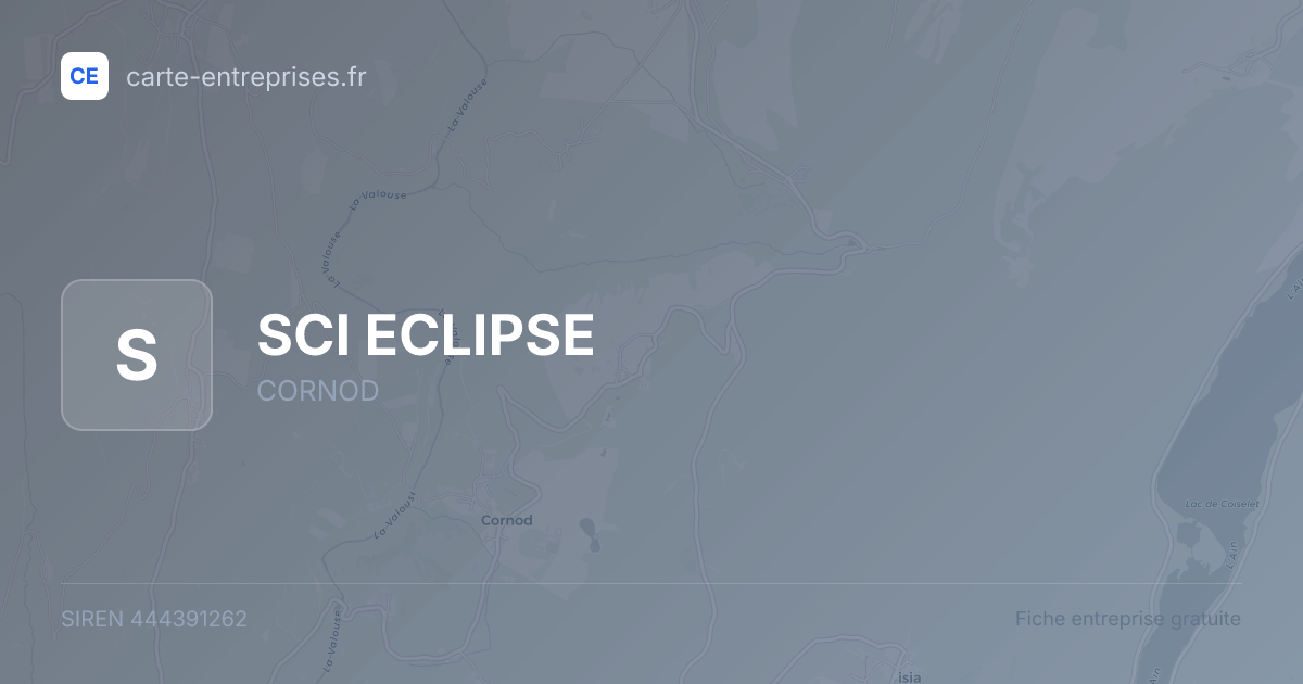 SCI ECLIPSE — 444391262 — fiche entreprise
