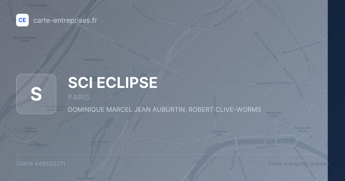 SCI ECLIPSE — 449533371 — fiche entreprise