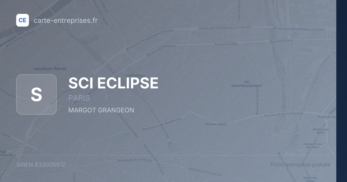 SCI ECLIPSE — 833005812 — fiche entreprise