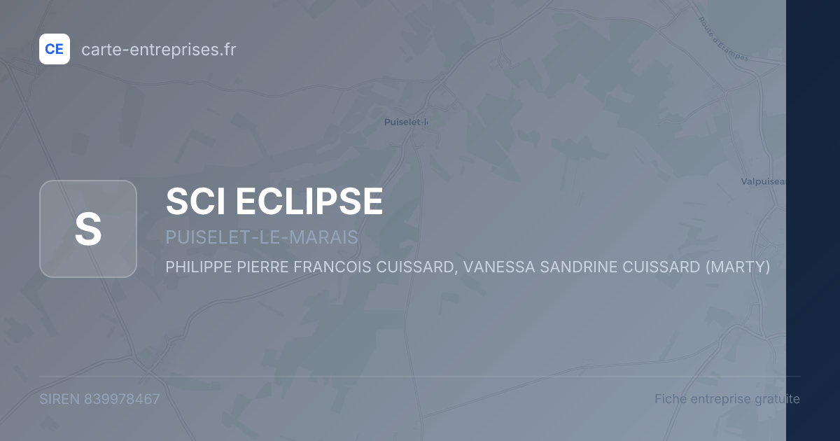SCI ECLIPSE — 839978467 — fiche entreprise