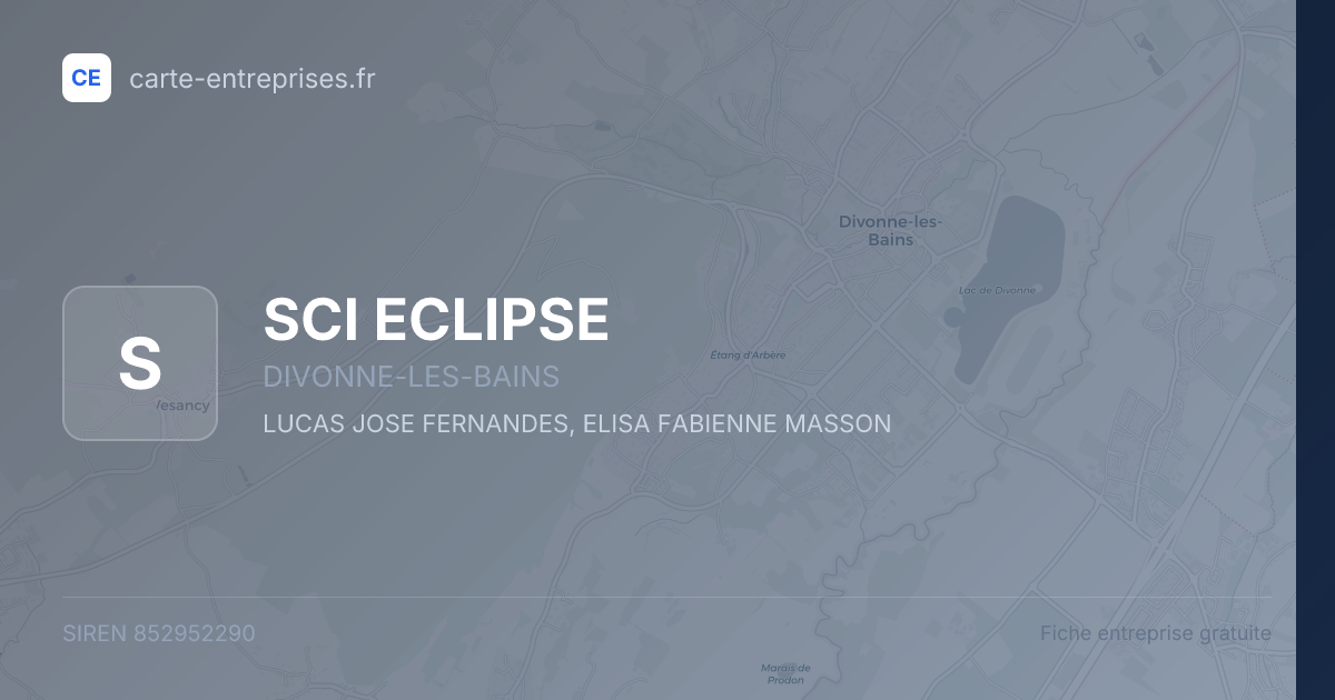 SCI ECLIPSE — 852952290 — fiche entreprise