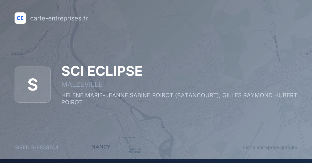 SCI ECLIPSE — 919859744 — fiche entreprise