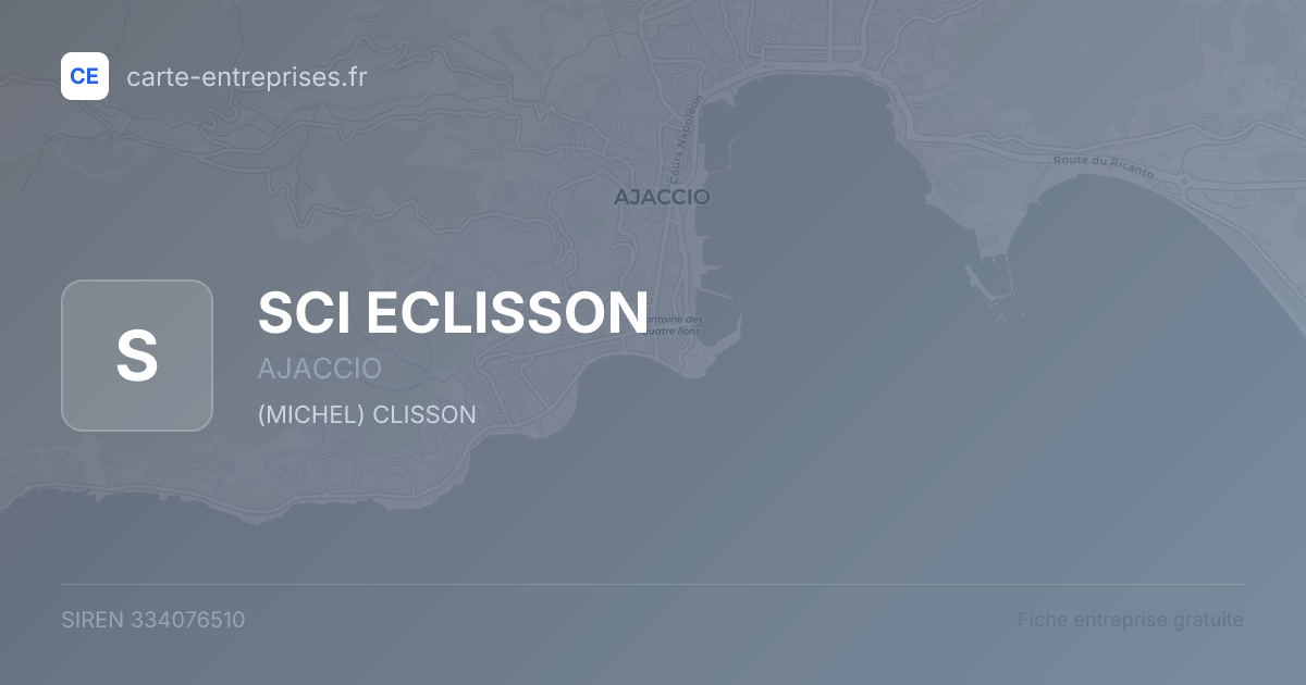 SCI ECLISSON — 334076510 — fiche entreprise