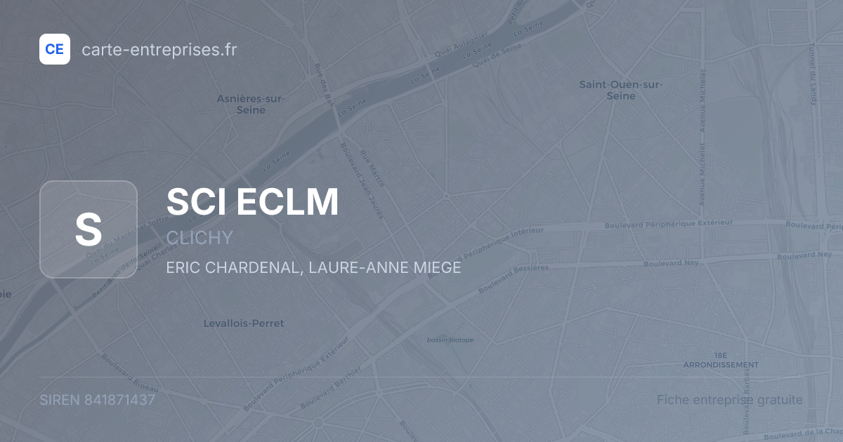 SCI ECLM — 841871437 — fiche entreprise