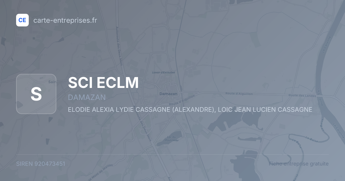 SCI ECLM — 920473451 — fiche entreprise