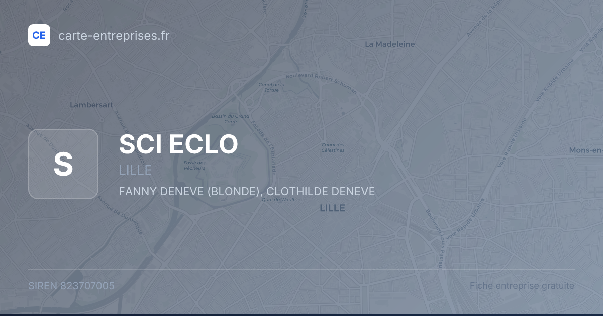 SCI ECLO — 823707005 — fiche entreprise