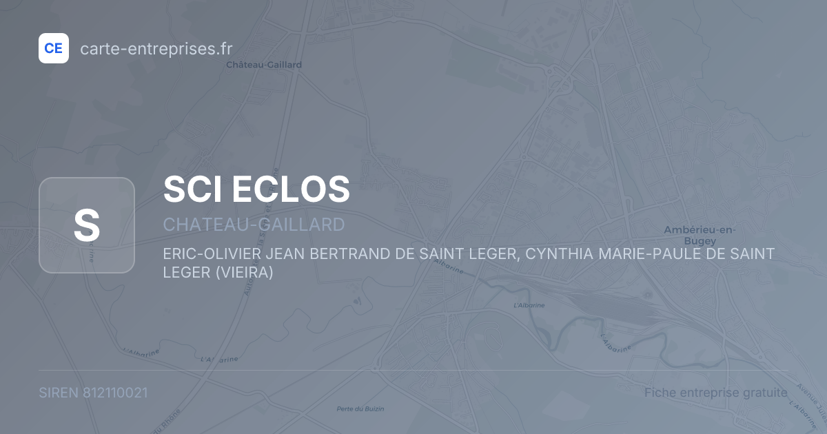 SCI ECLOS — 812110021 — fiche entreprise