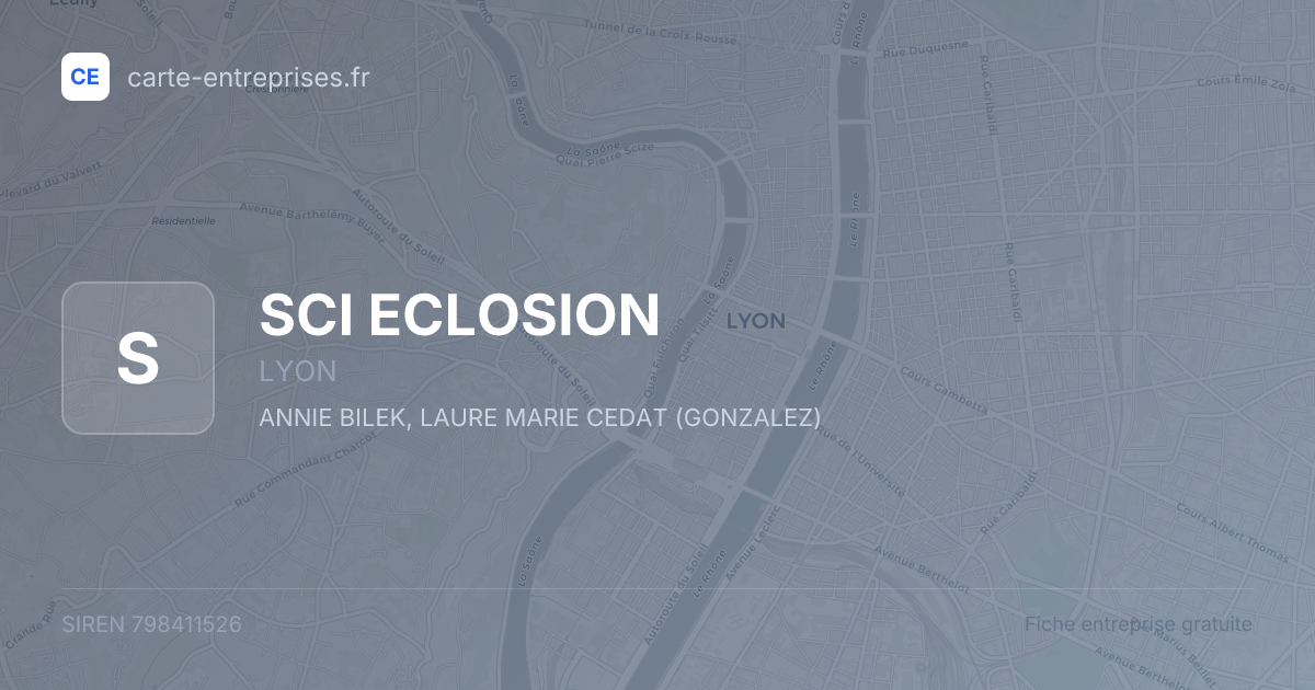 SCI ECLOSION — 798411526 — fiche entreprise