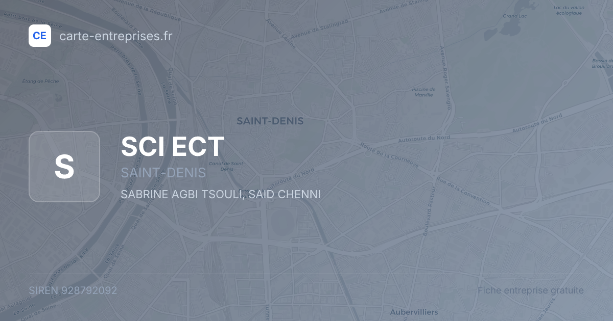SCI ECT — 928792092 — fiche entreprise