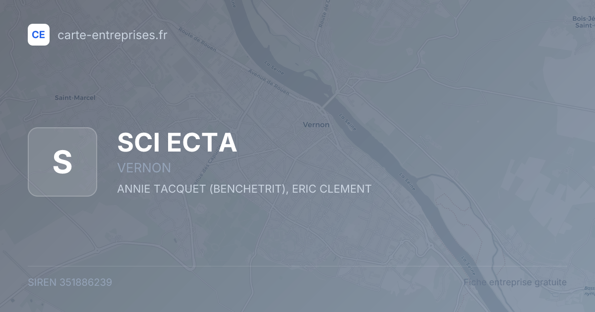 SCI ECTA — 351886239 — fiche entreprise