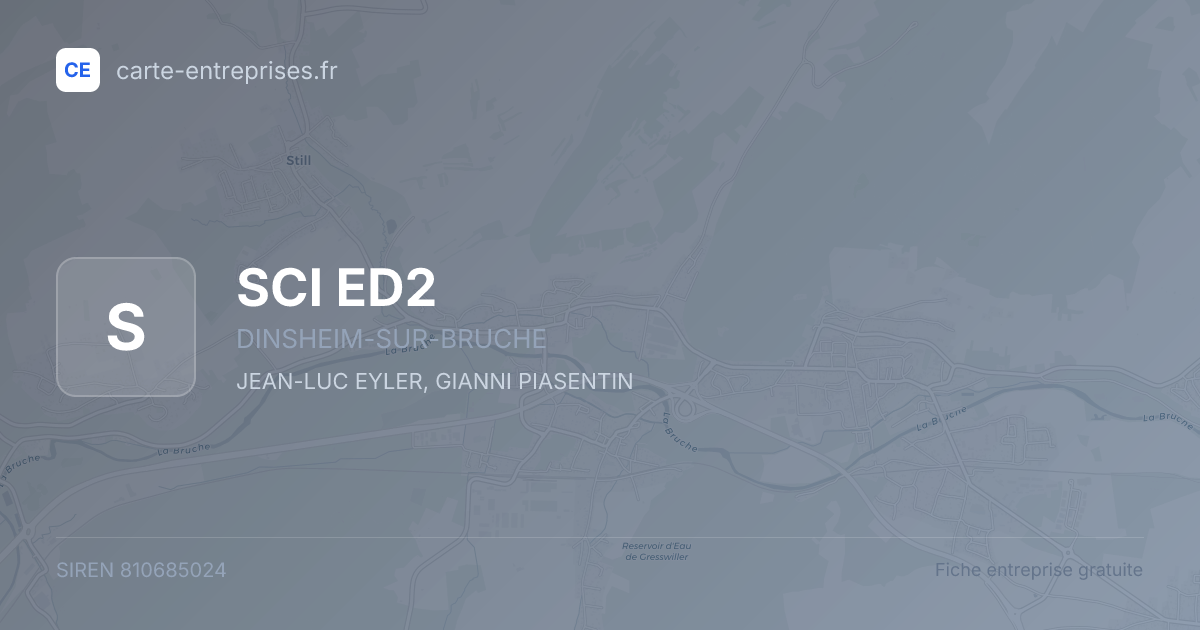 SCI ED2 — 810685024 — fiche entreprise
