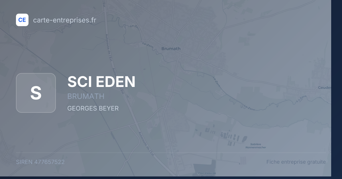 SCI EDEN — 477657522 — fiche entreprise