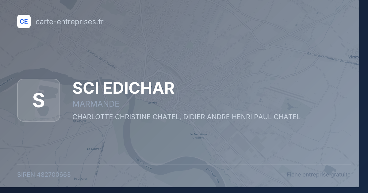 SCI EDICHAR — 482700663 — fiche entreprise