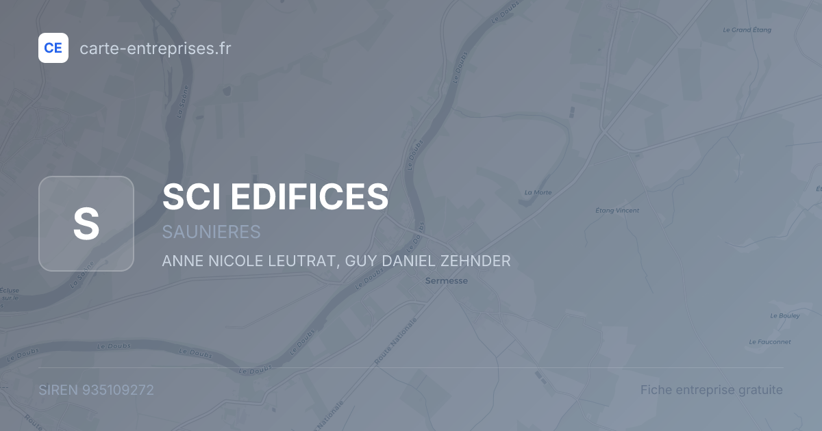 SCI EDIFICES — 935109272 — fiche entreprise