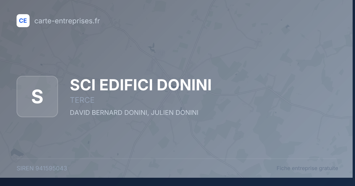 SCI EDIFICI DONINI — 941595043 — fiche entreprise