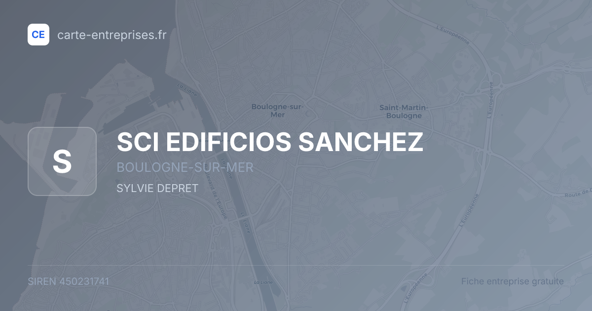 SCI EDIFICIOS SANCHEZ — 450231741 — fiche entreprise