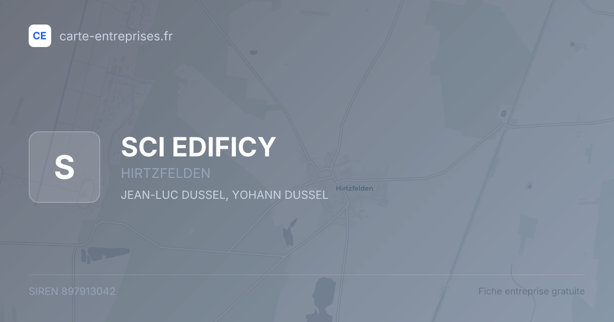 SCI EDIFICY — 897913042 — fiche entreprise