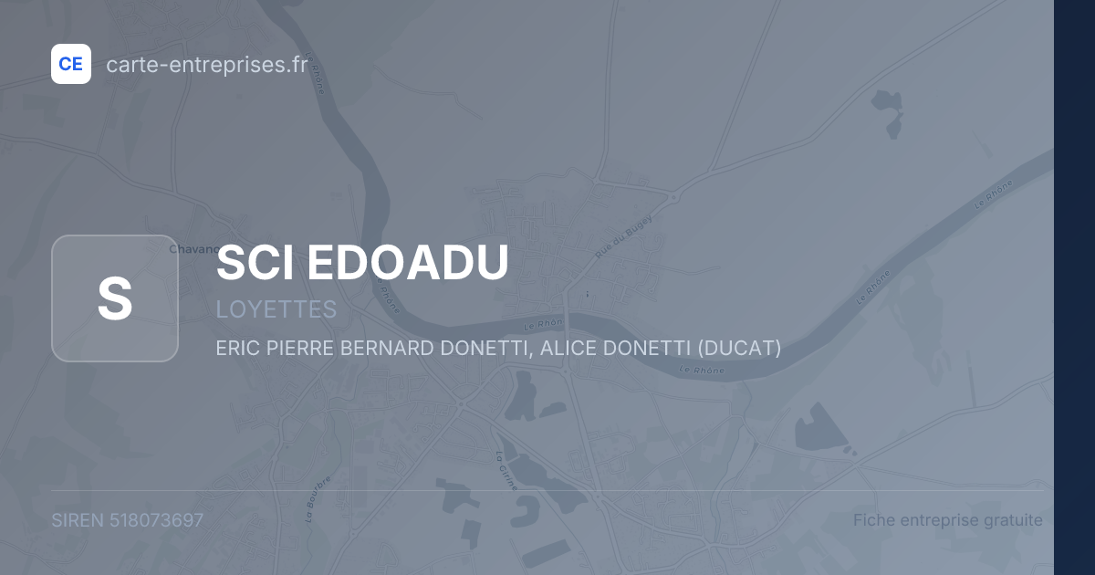 SCI EDOADU — 518073697 — fiche entreprise