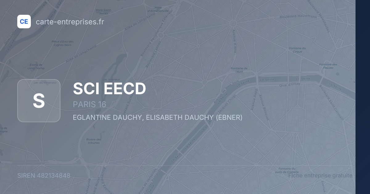 SCI EECD — 482134848 — fiche entreprise