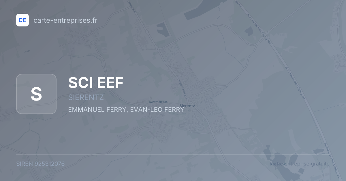 SCI EEF — 925312076 — fiche entreprise