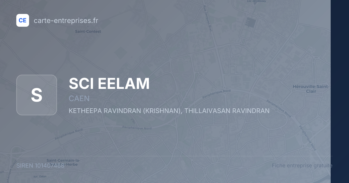SCI EELAM — 101407468 — fiche entreprise