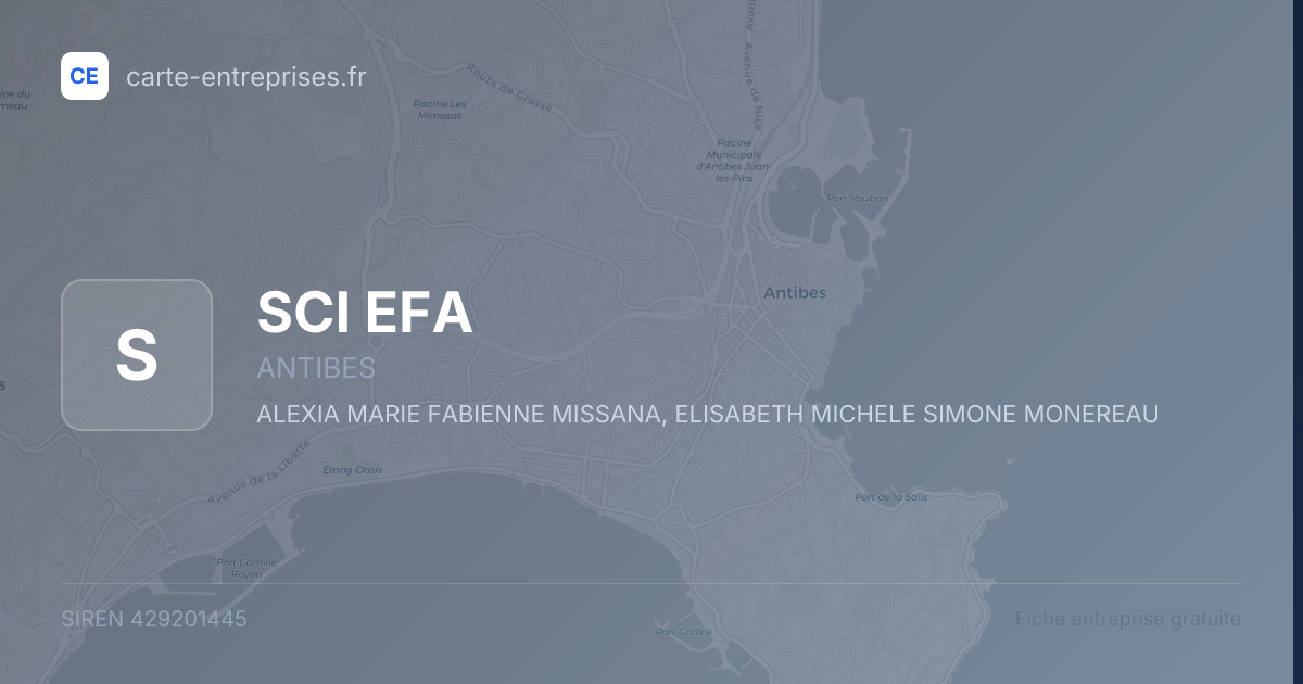 SCI EFA — 429201445 — fiche entreprise