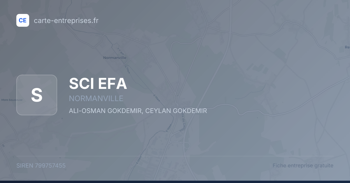 SCI EFA — 799757455 — fiche entreprise