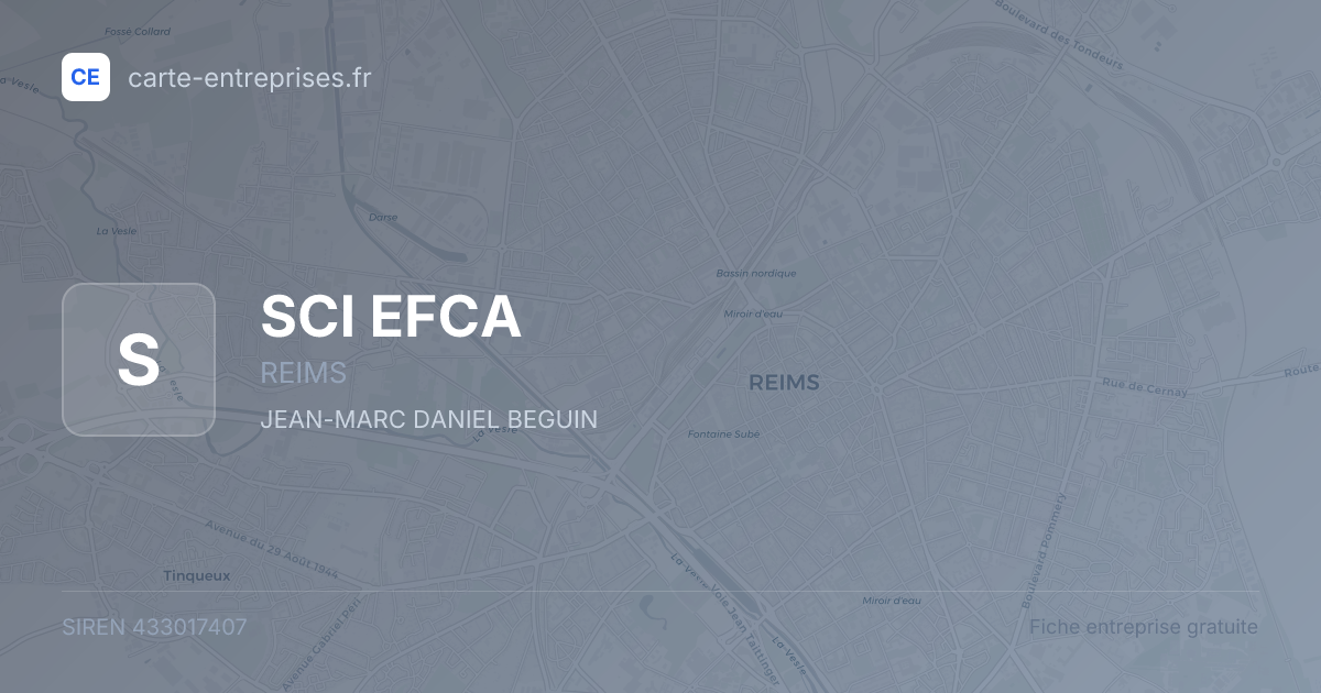 SCI EFCA — 433017407 — fiche entreprise