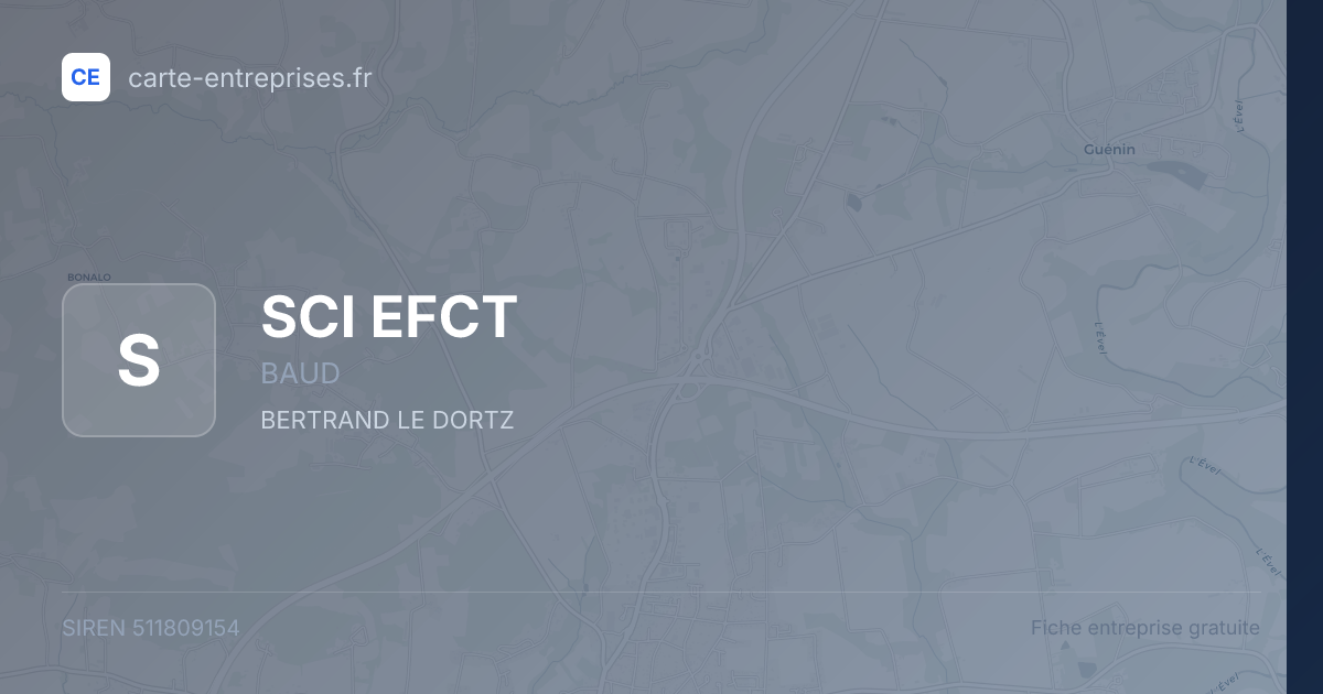 SCI EFCT — 511809154 — fiche entreprise