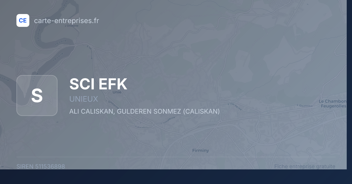SCI EFK — 511536898 — fiche entreprise