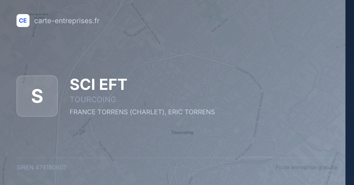 SCI EFT — 478180607 — fiche entreprise