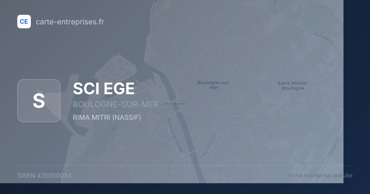 SCI EGE — 435050034 — fiche entreprise