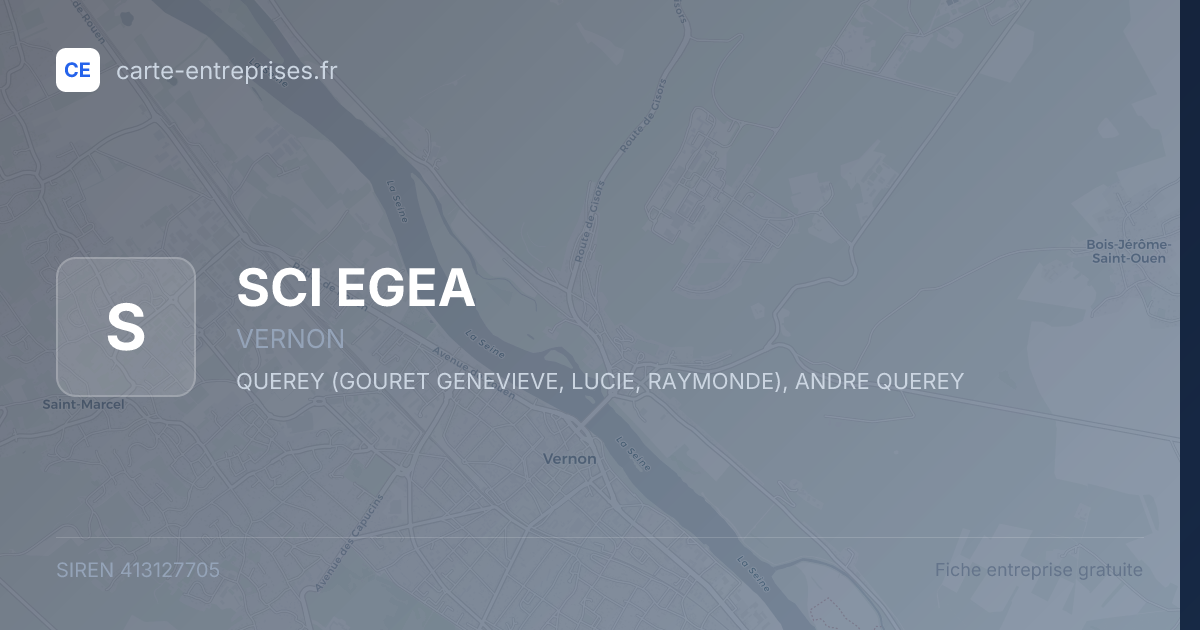 SCI EGEA — 413127705 — fiche entreprise