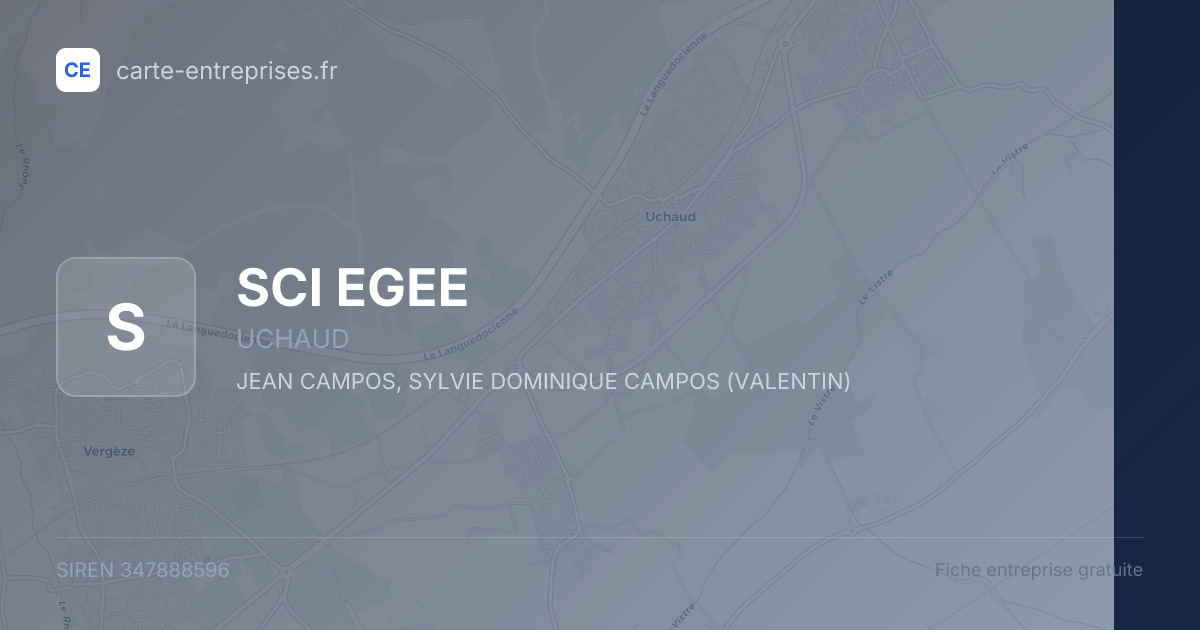 SCI EGEE — 347888596 — fiche entreprise