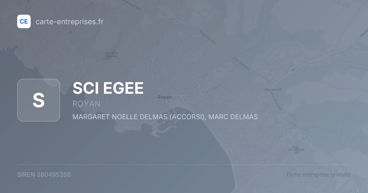 SCI EGEE — 380495358 — fiche entreprise