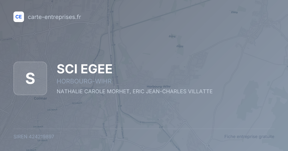 SCI EGEE — 424219897 — fiche entreprise