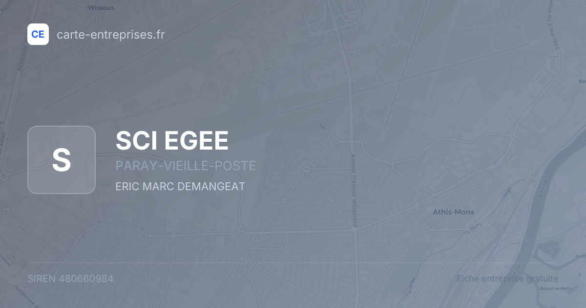 SCI EGEE — 480660984 — fiche entreprise